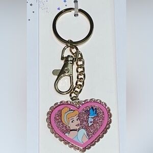 Disney Cinderella Heart Keychain